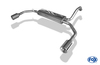 Fox Edelstahl Duplex Sportauspuff Peugeot 107 1x90mm rund eingerollt gerade mit Absorber