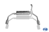 Fox Edelstahl Duplex Sportauspuff Peugeot 107 1x90mm rund eingerollt gerade mit Absorber