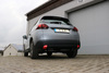 FOX Edelstahl Duplex Racing-Komplettanlage ab Kat. Peugeot 2008 je 145x65mm trapezförmig eingerollt abgeschrägt