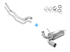 Fox Edelstahl Racing-Sportauspuffanlage ab Kat Peugeot 206 RC 1x90mm rund scharfkantig