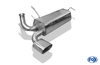 Fox Edelstahl Sportauspuff Peugeot 206 RC 135x80mm flachoval eingerollt abgeschrägt