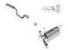 Fox Edelstahl Sportauspuff-Komplettanlage ab Kat Peugeot 206 RC 1x76mm rund scharf gerade