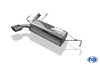 Fox Edelstahl Sportauspuff Peugeot 206 RC 135x80mm flachoval eingerollt abgeschrägt