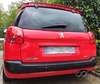 Fox Edelstahl Racing-Komplettanlage ab Kat Peugeot 207 SW RC Kombi 2x100mm rund eingerollt abgeschrägt