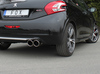 Fox Edelstahl Sportauspuff Peugeot 208 GTI 2x100mm rund eingerollt abgeschrägt