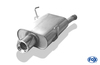 Fox Edelstahl Sportauspuff-Komplettanlage ab Kat Peugeot 406 Break 1.8l ab 2000 1x90mm rund eingerollt gerade mit Absorber