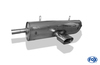 Fox Edelstahl Sportauspuff mittig Porsche Boxster Typ 986 2.5 135x80mm flachoval eingerollt abgeschrägt mit Absorber