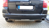 Fox Edelstahl Duplex Sportauspuff-Komplettanlage ab Kat Porsche Cayenne 9PA 4.5l je 140x90mm oval eingerollt abgeschrägt