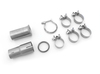 Fox Edelstahl Racing-Komplettanlage ab Kat Audi 80 B4 Limousine/Avant 2.0-2.8l 2x70mm rund scharf gerade