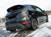 Fox Edelstahl Racing-Komplettanlage ab Kat Ford Fiesta MK7 JA8 inkl. Sport 1.6 99kW 2x80mm rund doppelwandig abgeschrägt