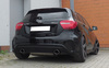 Fox Edelstahl Duplex Racing-Komplettanlage ab Kat Mercedes A-Klasse W176 A250 4matic je 115x85mm oval eingerollt abgeschrägt