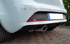 Fox Edelstahl Racinganlage ab Kat Seat Ibiza 4 Typ 6J ab 2008 115x85mm oval eingerollt abgeschrägt