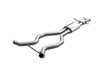 Fox Edelstahl Duplex Sportauspuff-Komplettanlage ab Kat Land Rover Range Rover MK 4 5.0l ab 2012 je 220x80mm flachoval eingerollt seitlich abgeschrägt