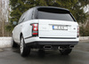 Fox Edelstahl Duplex Sportauspuff-Komplettanlage ab Kat Land Rover Range Rover MK 4 5.0l ab 2012 je 220x80mm flachoval eingerollt seitlich abgeschrägt