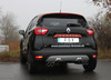 Fox Edelstahl Duplex Sportauspuff Renault Captur je 2x76mm rund eingerollt abgeschrägt