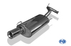 Fox Edelstahl Sportauspuff-Komplettanlage ab Kat Renault Clio 1 Typ B/C 57 1x80mm rund eingerollt gerade mit Absorber