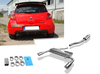 Fox Edelstahl Duplex Sportauspuff-Komplettanlage ab Kat Renault Clio 3 Sport Typ R je 90mm rund eingerollt abgeschrägt mit Absorber