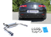 Fox Edelstahl Duplex Sportauspuff Renault Laguna 3 Coupe je 90mm rund doppelwandig abgeschrägt