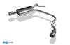 Fox Edelstahl Duplex Sportauspuff Renault Megane 1 Coach 1x90mm rund eingerollt gerade mit Absorber