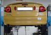 Fox Edelstahl Duplex Sportauspuff Renault Megane 1 Coach 1x90mm rund eingerollt gerade mit Absorber
