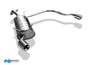 Fox Edelstahl Duplex Sportauspuff Renault Megane 1 Coach 1x90mm rund eingerollt gerade mit Absorber