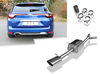 FOX Edelstahl Sportauspuff Renault Megane 4 Grandtour 1.6 GT TCe 205 EDC 140x90mm oval eingerollt abgeschrägt
