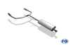 Fox Edelstahl Duplex Komplettanlage ab Kat Renault Twingo 1 Typ C06 Bj.93-07 je 70mm rund eingerollt mit Absorber