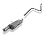 Fox Edelstahl Racing-Komplettanlage ab Kat Saab 9-3 I Typ YS3D Bj.98-03 1x90mm rund eingerollt gerade mit Absorber