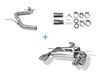 Fox Edelstahl Duplex Racing-Komplettanlage ab Kat. Seat Altea 5P1 2x80mm rund eingerollt gerade mit Absorber