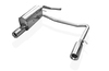 Fox Edelstahl Duplex Sportauspuff-Komplettanlage ab Kat Seat Arosa - 6H 1x90mm rund eingerollt gerade mit Absorber