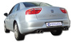 Fox Edelstahl Duplex Sportauspuff Seat Exeo Limo u. ST 2x76mm rund eingerollt abgeschrägt ohne Absorber