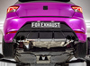 FOX Edelstahl Duplex Sportauspuff Seat Ibiza 6F 1.5 je 2x76mm rund doppelwandig abgeschrägt in schwarz