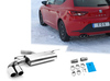 Fox Edelstahl Sportauspuff Seat Leon 5F 1.2l 1.4l + 1.6-2.0l TDI ab 2012 (Mod. mit Einzelradaufhängung) 2x80mm rund eingerollt abgeschrägt
