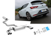 Fox Edelstahl Duplex Sportauspuff-Komplettanlage ab Kat Seat Leon 5F Cupra je 2x80mm rund doppelwandig abgeschrägt