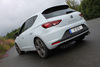 Fox Edelstahl Duplex Sportauspuff-Komplettanlage ab Kat Seat Leon 5F Cupra je 2x80mm rund doppelwandig abgeschrägt