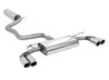 Fox Edelstahl Duplex Sportauspuff-Komplettanlage ab Kat Seat Leon 5F Cupra je 2x80mm rund doppelwandig abgeschrägt
