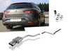 Fox Edelstahl Racing-Komplettanlage ab Kat Seat Leon ST 5F 1.4l 1.8l (Mod. mit Starrachse) 2x90mm rund eingerollt abgeschrägt