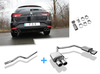 Fox Edelstahl Duplex Racing-Komplettanlage ab Kat. Seat Leon ST 5F 1.4l 1.8l (Mod. mit Einzelradaufhängung) ab 2013 je 2x90mm rund eingerollt abgeschrägt
