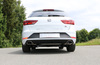 Fox Edelstahl Duplex Sportauspuff Seat Leon ST 5F 2.0l TDI (Mod. mit Einzelradaufh.) ab 2013 je 160x90mm oval eingerollt seitlich abgeschrägt