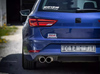 Fox Edelstahl Sportauspuff Seat Leon ST 5F 2.0l TDI (Mod. mit Starrachse) 2x90mm rund doppelwandig abgeschrägt