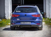 Fox Edelstahl Sportauspuff Seat Leon ST 5F 2.0l TDI (Mod. mit Starrachse) 2x90mm rund doppelwandig abgeschrägt