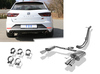 FOX Edelstahl Duplex Racing-Komplettanlage ab Kat. Seat Leon ST Cupra 4Drive Typ 5F je 2x80mm rund doppelwandig abgeschrägt