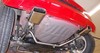 Fox Edelstahl Duplex Endrohrgeweih Seat Mii je 145x65mm trapezförmig eingerollt nach unten & seitlich abgeschrägt