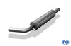 Fox Edelstahl Sportauspuff-Komplettanlage ab Kat Skoda Fabia 6Y Combi Bj.99-07 2x76mm rund eingerollt gerade mit Absorber