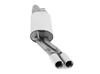 Fox Edelstahl Sportauspuff Skoda Octavia RS 1U 2x80mm rund eingerollt abgeschrägt mit Absorber