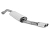 Fox Edelstahl Sportauspuff Skoda Octavia RS 1U 2x80mm rund eingerollt abgeschrägt mit Absorber