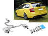 Fox Edelstahl Duplex Komplettanlage ab Kat Skoda Octavia RS TSI Typ 5E Limo u. Combi ab 2013 für originale Endrohre