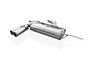 Fox Edelstahl Sportauspuff Skoda Yeti Frontantrieb 2x80mm rund eingerollt