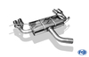 Fox Edelstahl Duplex Sportauspuff Skoda Yeti Frontantrieb je 2x80mm rund eingerollt