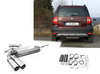 Fox Edelstahl Sportauspuff Skoda Yeti Frontantrieb 2x80mm rund eingerollt